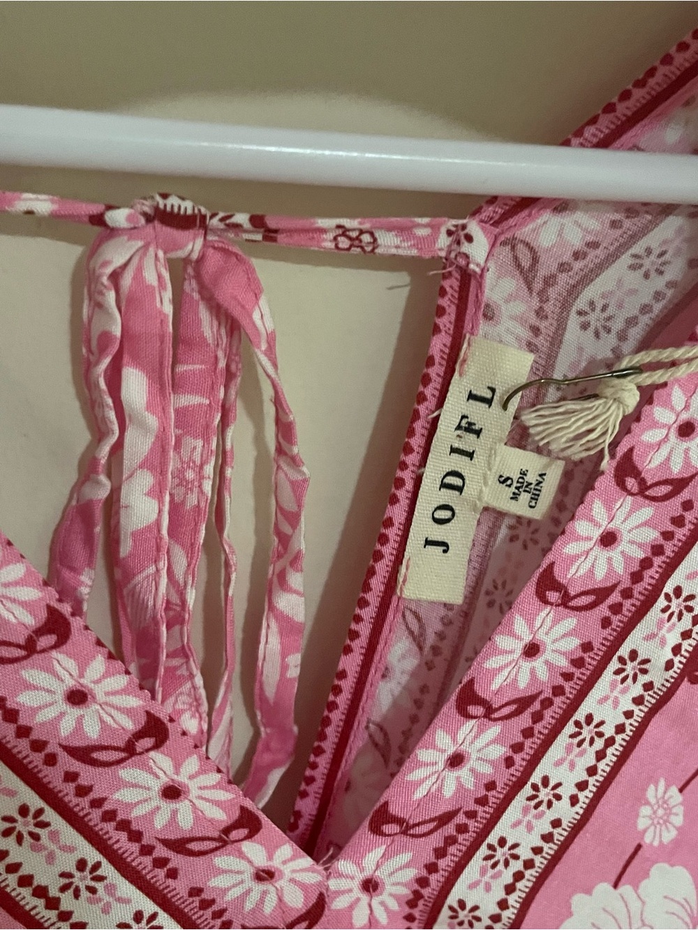 JODIFL Pink Floral Flowy Boho Mini Dress - Picture 7 of 15